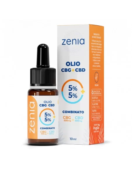 Olio CBG+CBD 5%+5% 10ml