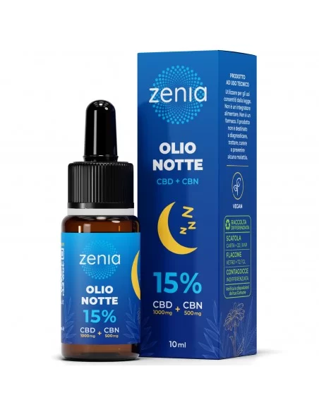 Olio notte CBN+CBD 15% 10ml Olio notte CBN+CBD 15% 10ml