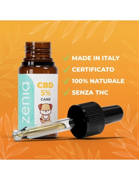 Olio CBD cane 5% secondaria Olio CBD cane 5% secondaria