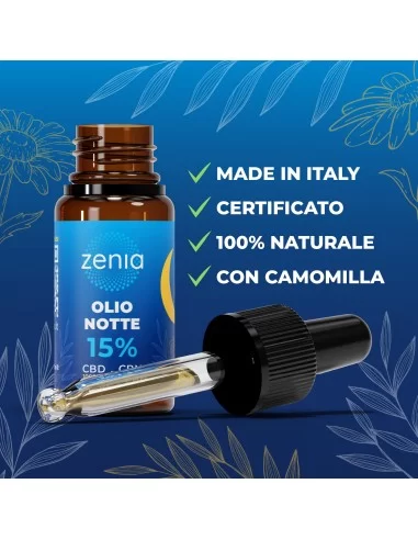 Olio notte CBN+CBD 15% Olio notte CBN+CBD 15%