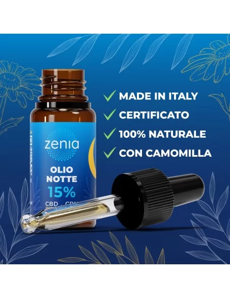 Olio notte CBN+CBD 15% Olio notte CBN+CBD 15%