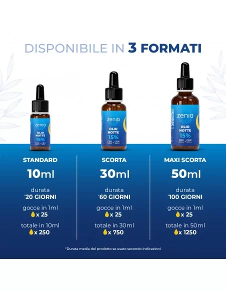 Olio notte CBN+CBD 15% Olio notte CBN+CBD 15%