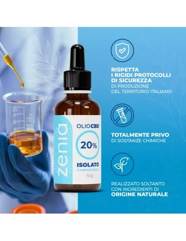 Olio CBD isolato 20% Olio CBD isolato 20%